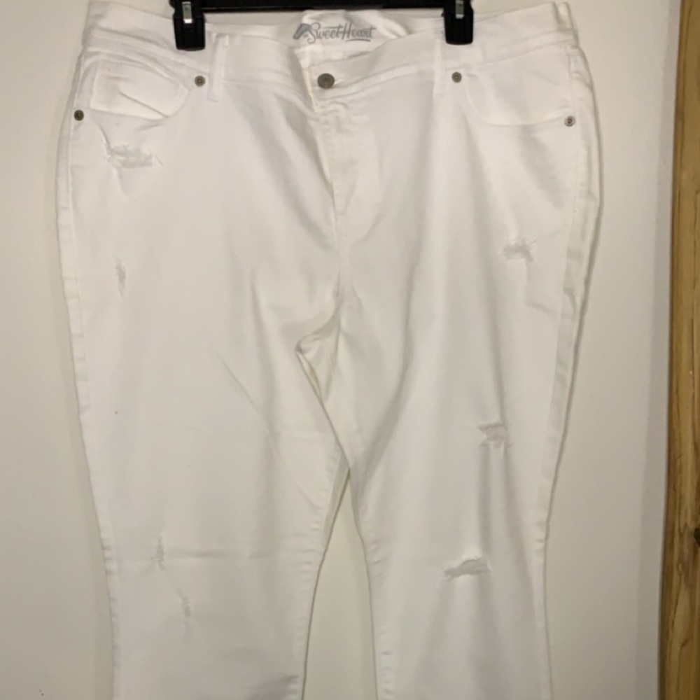 White Distressed Jeans